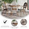 Flash Furniture Lourdes French Bistro 31.5in. Table, Black and White PE Rattan, Glass Top w/2 Stack Chairs SDA-AD641012-80-2002A-BKWH-NAT-GG - alternate 7